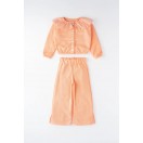 Julia Kız Bebek Yakası Simli Tüllü Fisto Pamuklu İkili Takım