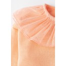 Julia Kız Bebek Yakası Simli Tüllü Fisto Pamuklu İkili Takım